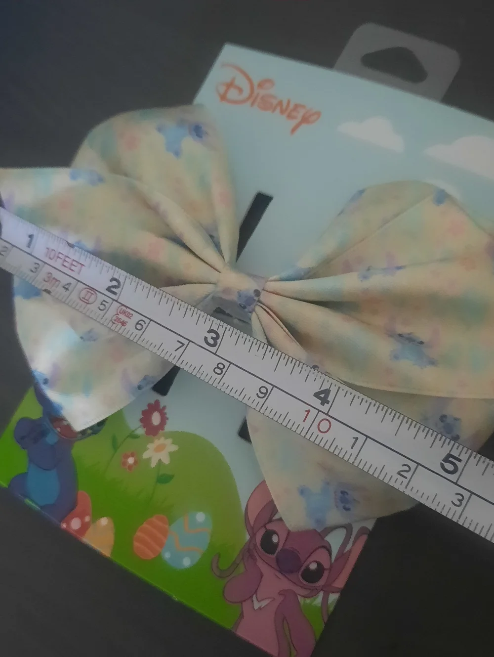 Disney Easter Themed Stitch Bow Hair Clip & Set Of Earrings